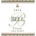 Bell Wine Cellars Canterbury Vineyard Syrah 2016 Front Label