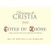 Domaine de Cristia Cotes du Rhone 2016 Front Label