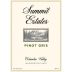 Summit Estate Columbia Valley Pinot Gris 2014 Front Label