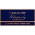 Harmony Hill Vineyards & Estate Winery Rhapsody 2012 Front Label