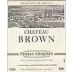 Chateau Brown Lamartine 1998 Front Label