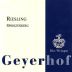 Weingut Geyerhof Sprinzenberg Riesling 2004 Front Label