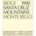 Ridge Monte Bello 1990 Front Label