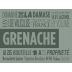 Domaine de la Damase Grenache 2016 Front Label