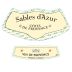 Sables d'Azur Rose 2017 Front Label