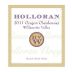 Holloran Vineyard Wines Chardonnay 2011 Front Label