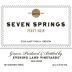 Evening Land Seven Springs Vineyard Pinot Noir 2015 Front Label
