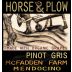 Horse & Plow Winery McFadden Farm Pinot Gris 2012 Front Label