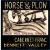 Horse & Plow Winery Cabernet Franc 2013 Front Label