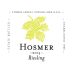 Hosmer Winery Riesling 2014 Front Label