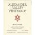 Alexander Valley Vineyards Pinot Noir 2016 Front Label