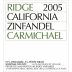Ridge Carmichael Zinfandel 2005 Front Label