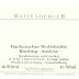 Weingut Ratzenberger Bacharacher Wolfshohle Auslese Riesling 2011 Front Label