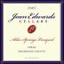 Jean Edwards Cellars Alder Springs Vineyard Syrah 2007 Front Label