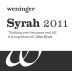 Weingut Weninger Burgenland Syrah 2011 Front Label