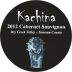 Kachina Vineyards Cabernet Sauvignon 2012 Front Label