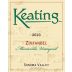 Keating Wines Monticillo Vineyard Zinfandel 2010 Front Label