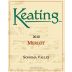 Keating Wines Merlot 2010 Front Label