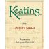 Keating Wines Petite Sirah 2012 Front Label