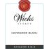 Wicks Estate Sauvignon Blanc 2014 Front Label