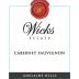 Wicks Estate Cabernet Sauvignon 2015 Front Label