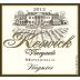 Keswick Vineyards Viognier 2012 Front Label