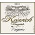 Keswick Vineyards Viognier 2010 Front Label