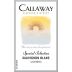 Callaway Special Selection Sauvignon Blanc 2010 Front Label