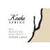 Keuka Spring Winery Semi-Sweet Riesling 2015 Front Label