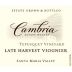 Cambria Tepusquet Vineyard Late Harvest Viognier 2012 Front Label