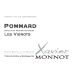 Xavier Monnot Pommard Les Vignots 2011 Front Label