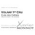 Xavier Monnot Volnay Clos des Chenes Premier Cru 2011 Front Label