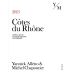Yannick Alleno & Michel Chapoutier Cotes du Rhone 2013 Front Label