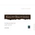 Krupp Brothers Estates Veraison Red 2008 Front Label