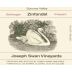 Joseph Swan Stellwagen Zinfandel 2000 Front Label
