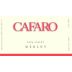 Cafaro Cellars Merlot 2002 Front Label