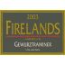 Firelands American Gewurztraminer 2003 Front Label