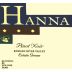 Hanna Pinot Noir 2003 Front Label