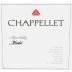 Chappellet Merlot 2004 Front Label