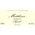 Matthews Winery Syrah 2004 Front Label