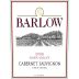 Barlow Unfiltered Cabernet Sauvignon 2006 Front Label