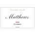 Matthews Winery Claret 2006 Front Label