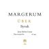 Margerum Uber Syrah 2009 Front Label