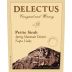 Delectus Petite Syrah 2009 Front Label