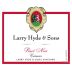 Larry Hyde & Sons Pinot Noir 2010 Front Label