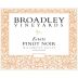 Broadley Estate Pinot Noir 2009 Front Label