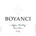 BOYANCI Red 2009 Front Label