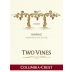 Two Vines Shiraz 2009 Front Label