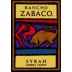Rancho Zabaco Syrah 1999 Front Label