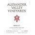 Alexander Valley Vineyards Merlot 2010 Front Label